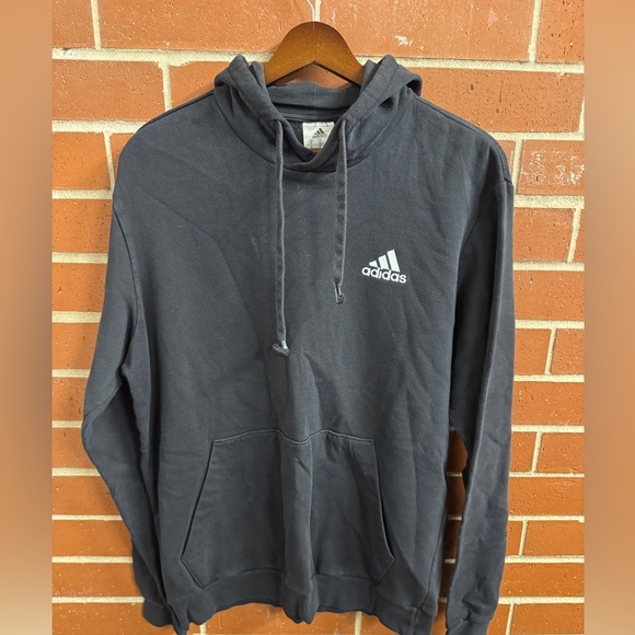 adidas Other - Adidas Essential Pullover Hoodie Black Men’s Medium Classic Logo